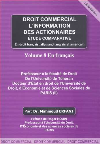 حقوق تجارت به زبان فرانسه جلد 8 ( droit commercial  ) (جلد 8 از دوره تجارت 13 جلدي)